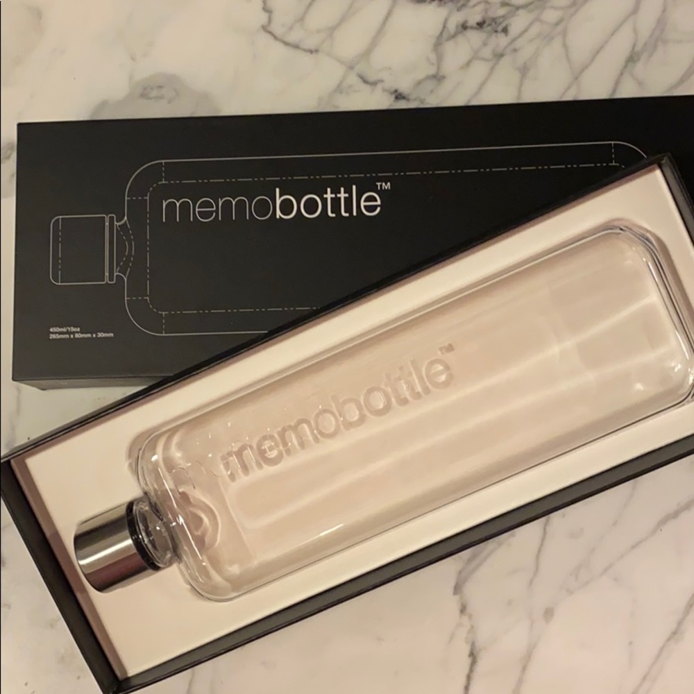 Memobottle slim water bottle